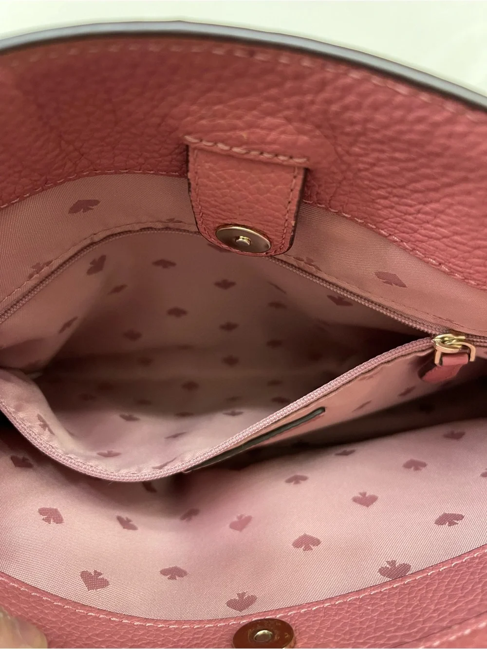 KATE SPADE Leila Medium Triple Compartment Satchel Muted Rose Feminine Classic